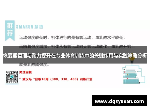 恢复期管理与耐力提升在专业体育训练中的关键作用与实践策略分析