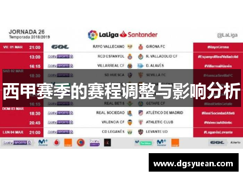 西甲赛季的赛程调整与影响分析